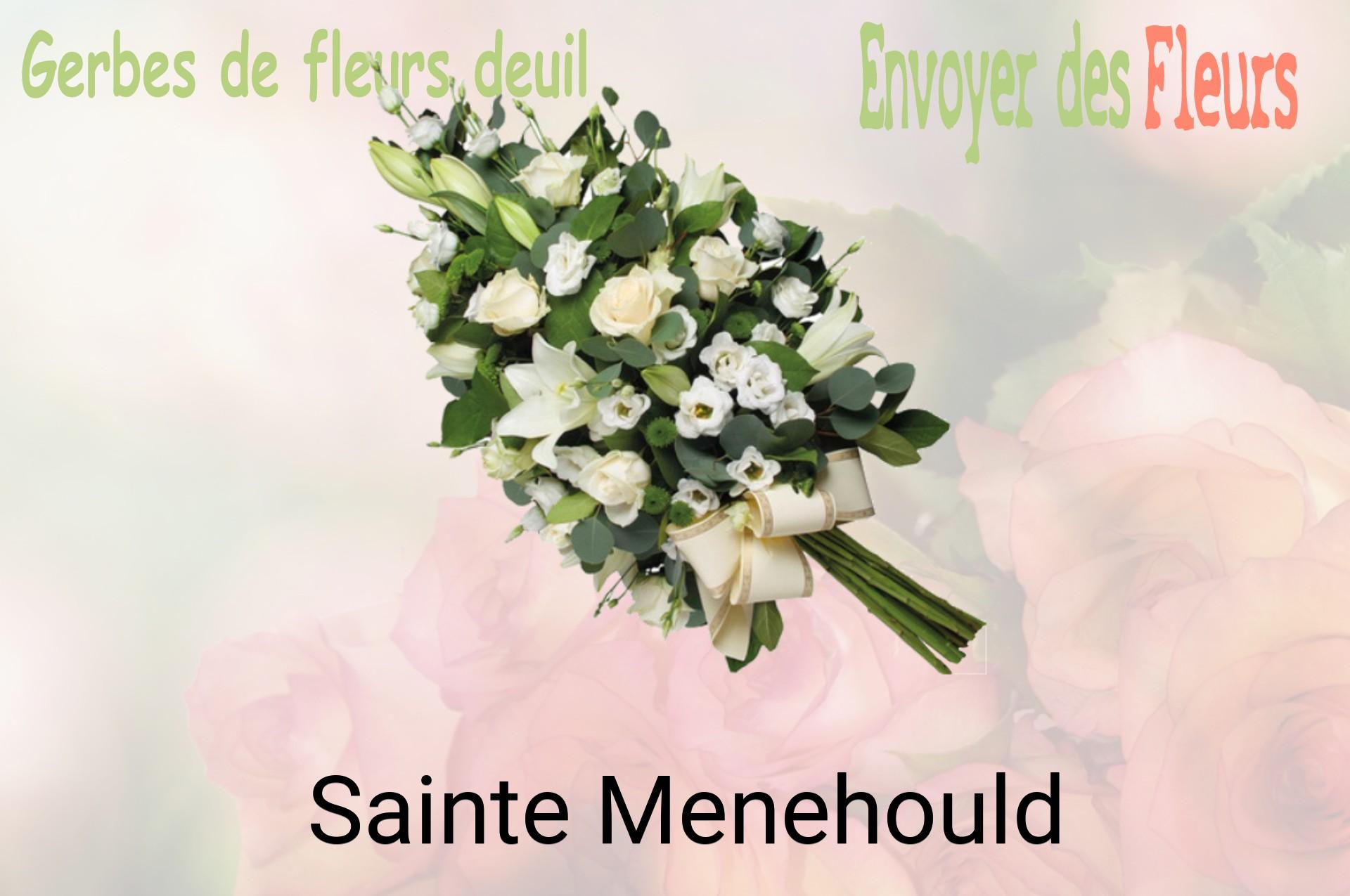Gerbe de fleurs de deuil livrée à Sainte-Menehould